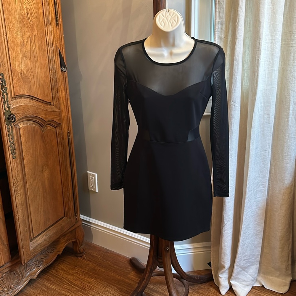 Forever 21 Mesh Panel Mini Dress